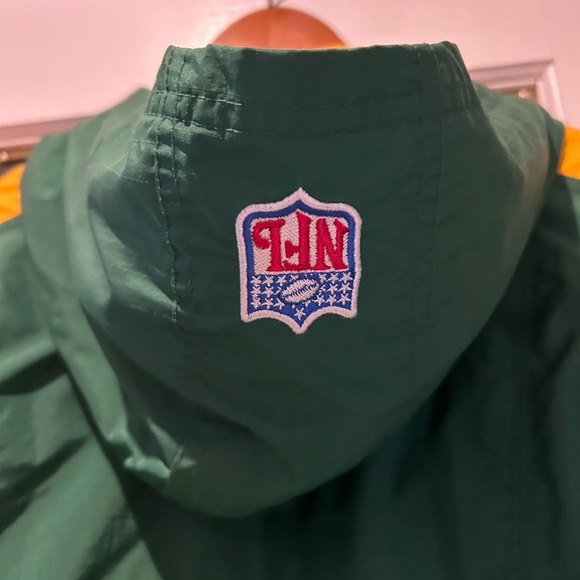 Nike Men's Green Bay Packers Vintage Puffer Jacket Full Zip Green Yellow Size L - Picture 5 of 11